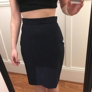 Dark Navy Pencil Skirt